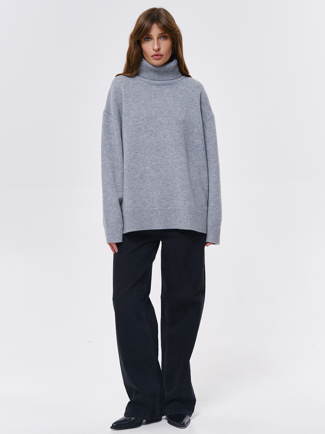 Свитер 100% WOOL (серый) old