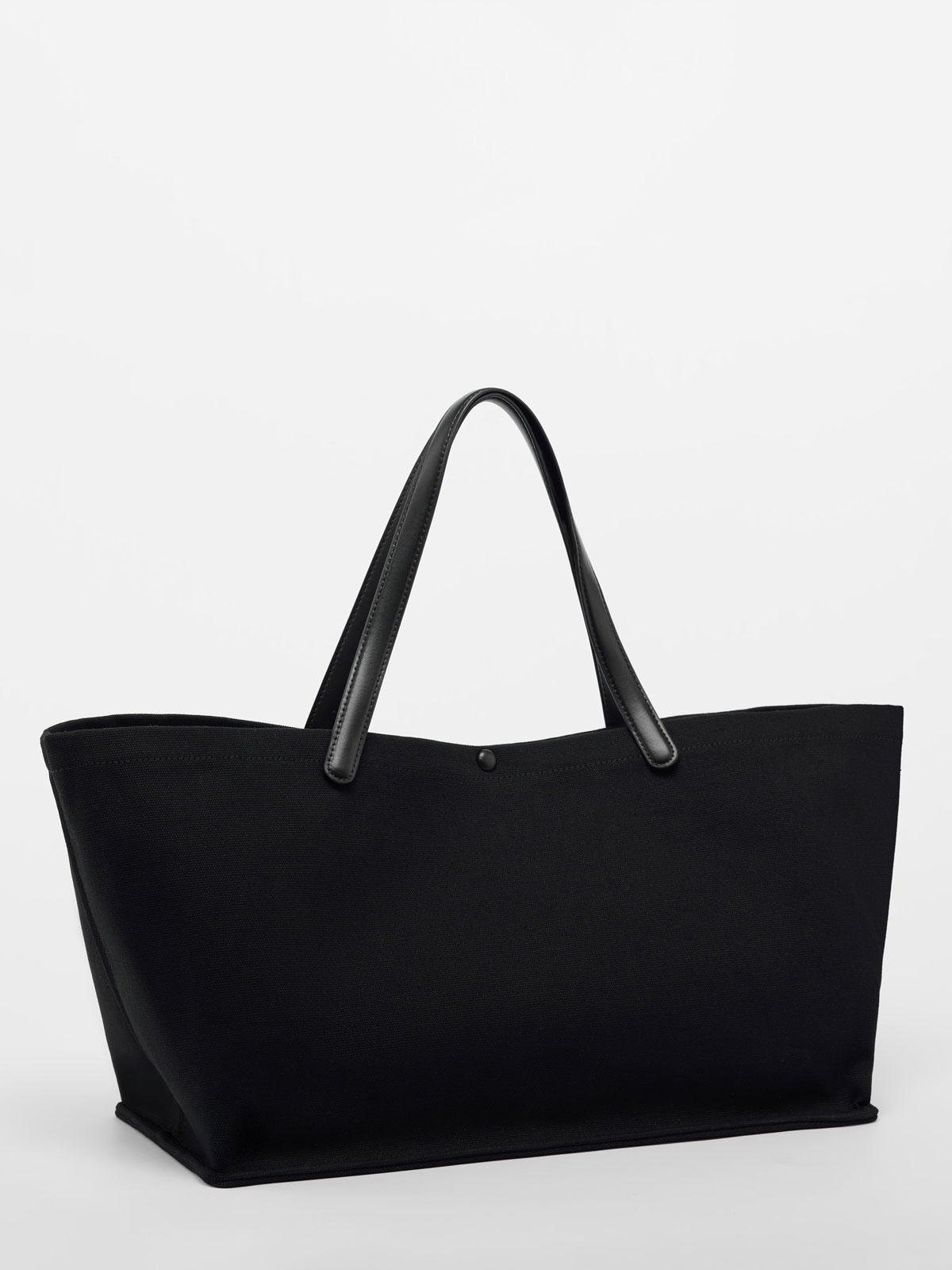 Сумка LARGE TOTE из канвы (черный)