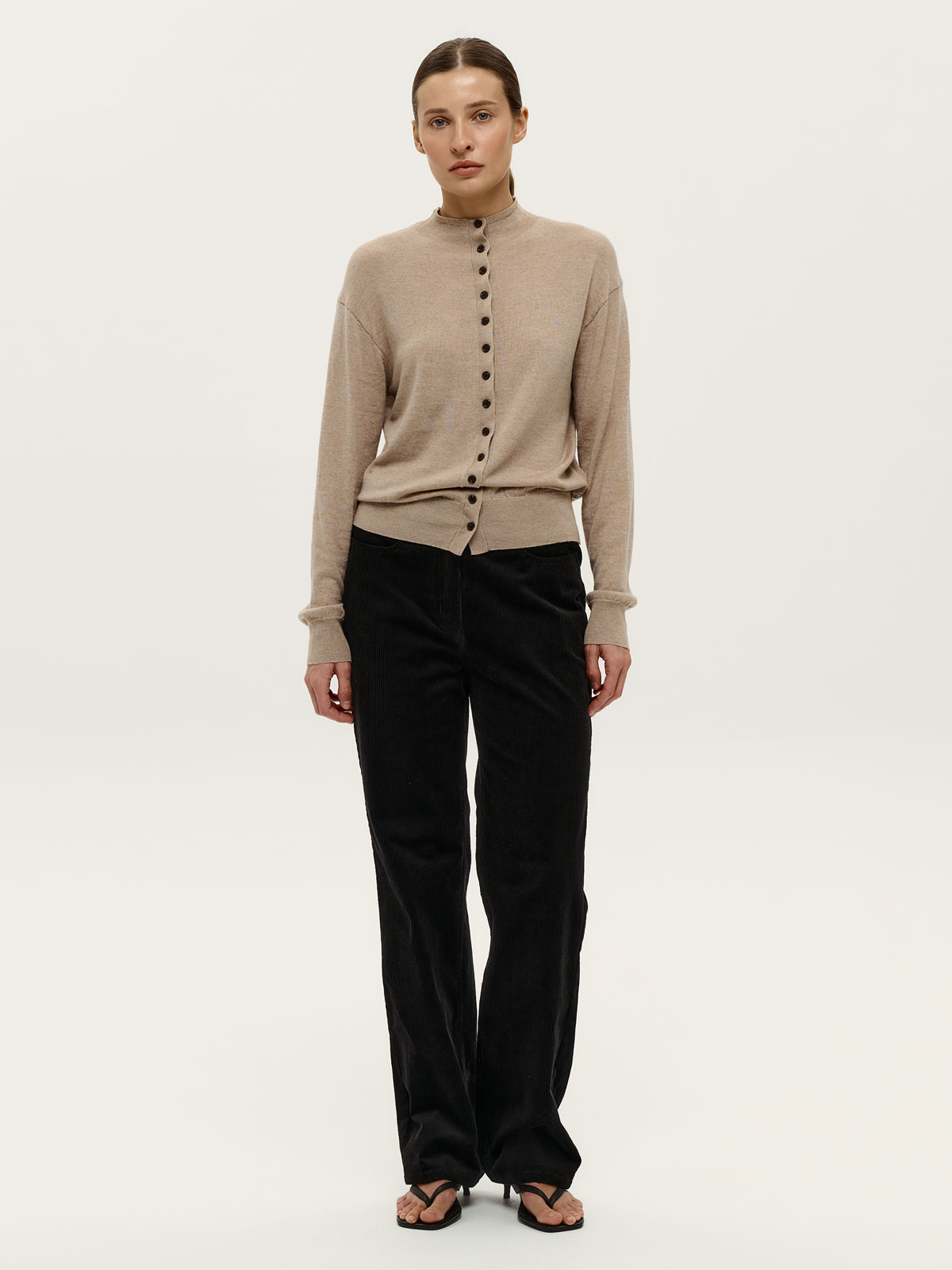Брюки из вельвета (черный)