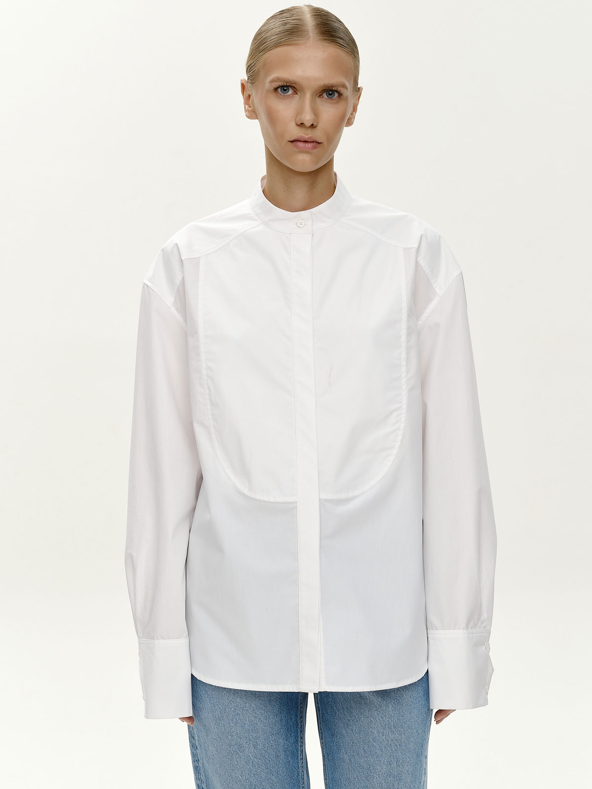 Рубашка NEW CLASSIC из хлопка (белый) 