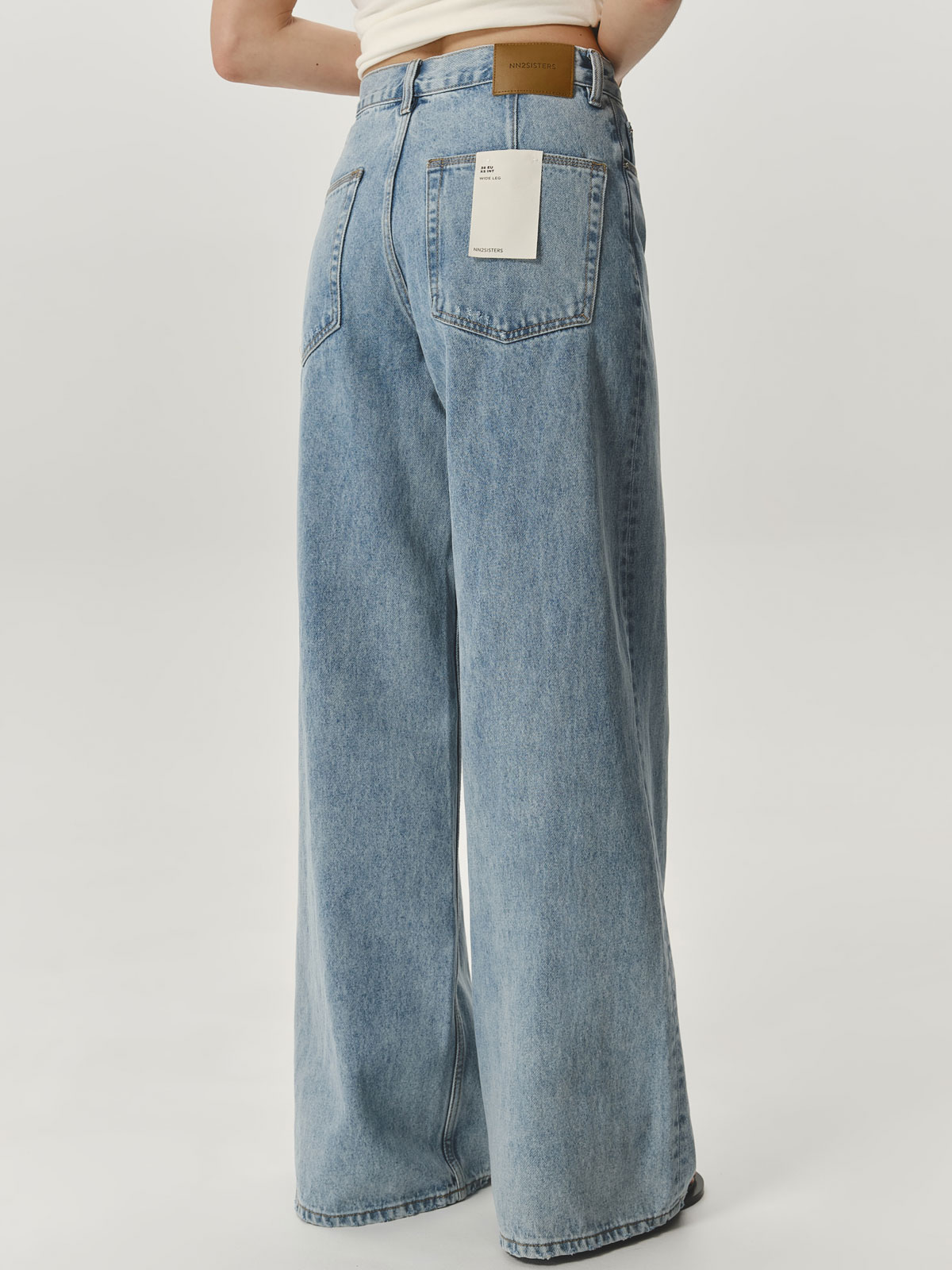 Джинсы WIDE LEG HIGHT RISE (голубой)