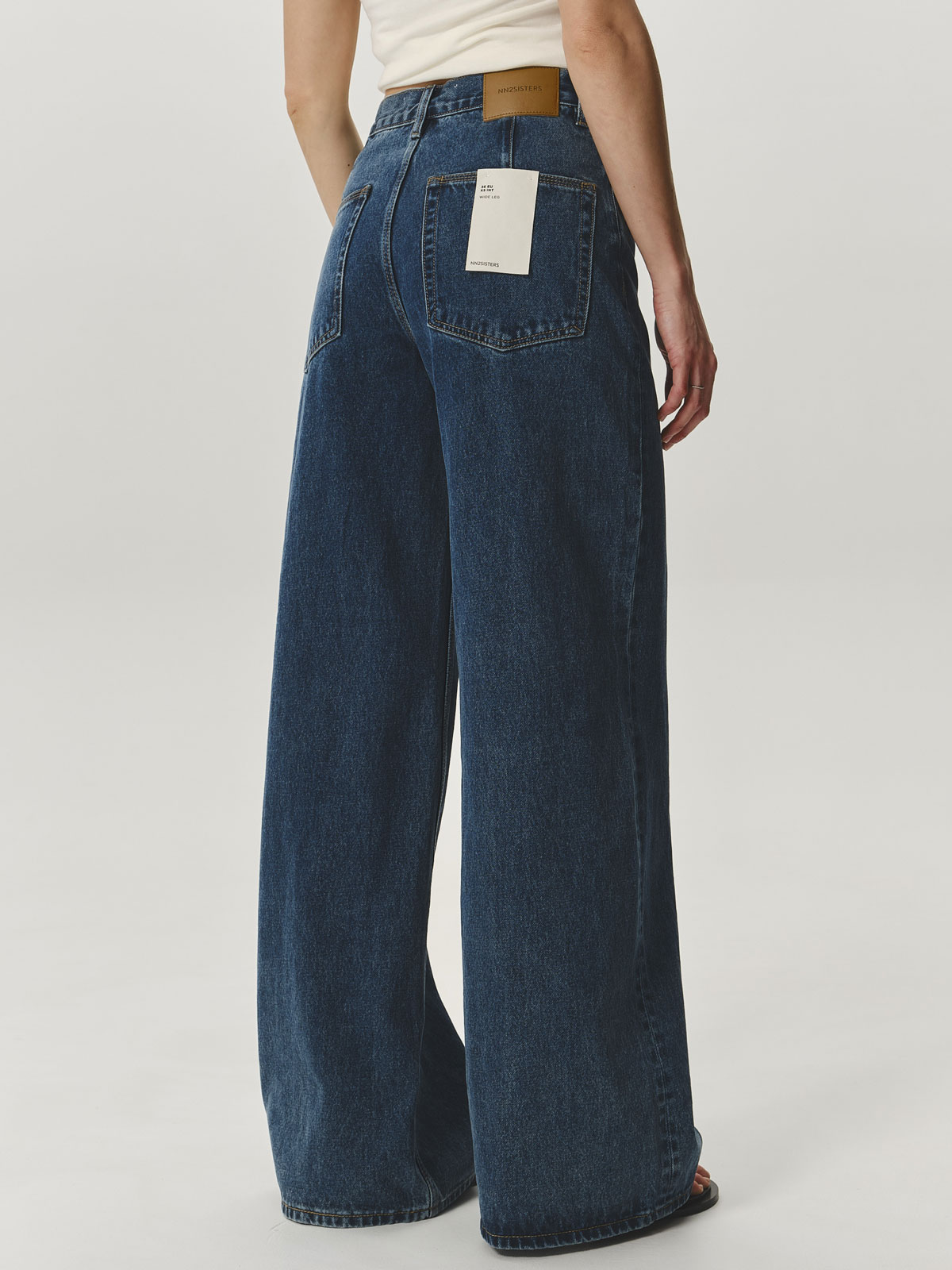 Джинсы WIDE LEG HIGHT RISE (синий)