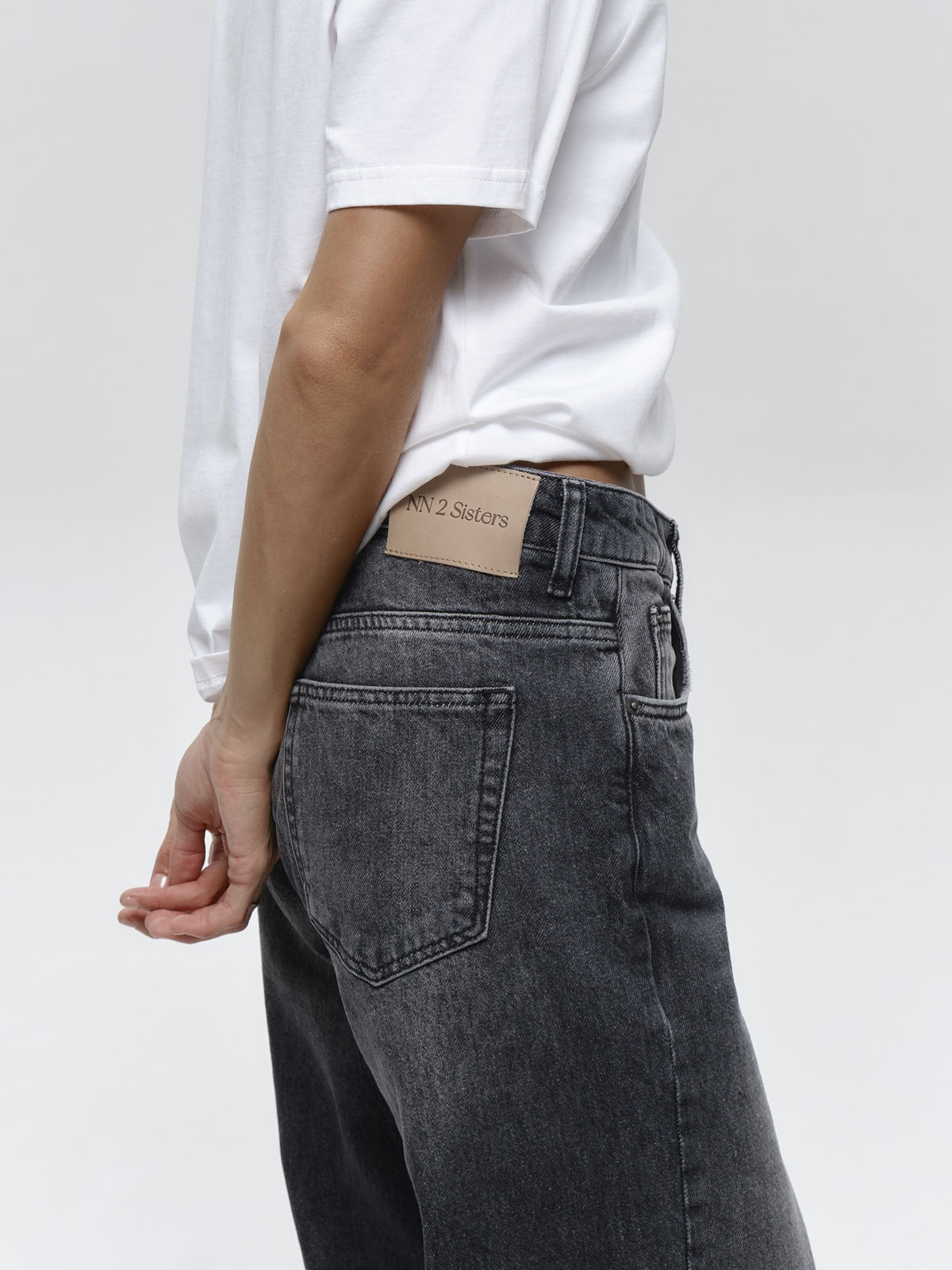 Джинсы WIDE LEG (графит)