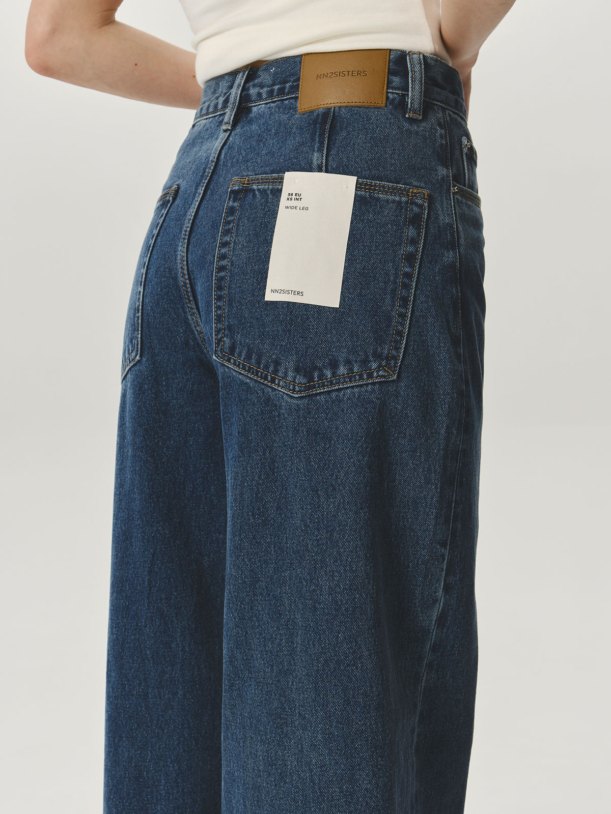 Джинсы WIDE LEG HIGHT RISE (синий)