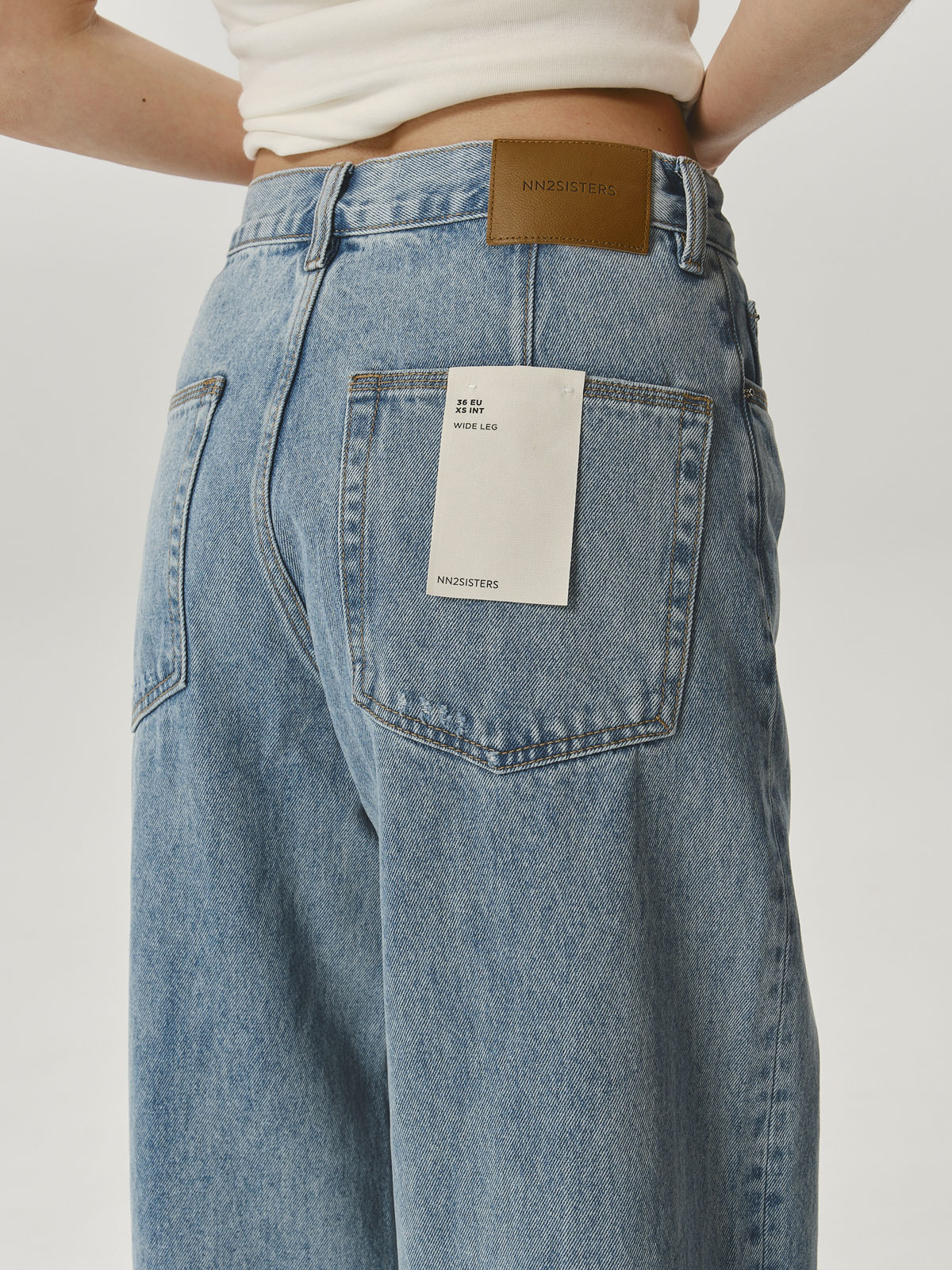 Джинсы WIDE LEG HIGHT RISE (голубой)