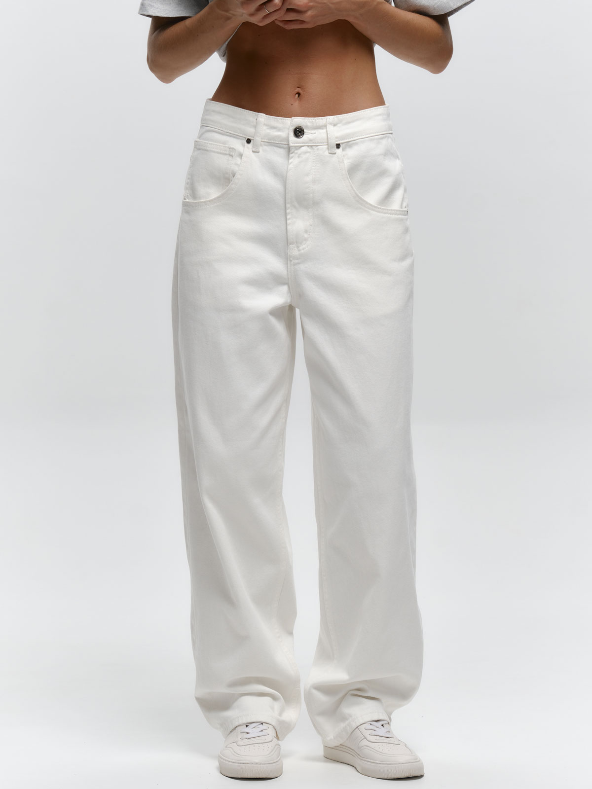 Джинсы LOW SLUNG BAGGY (белый)