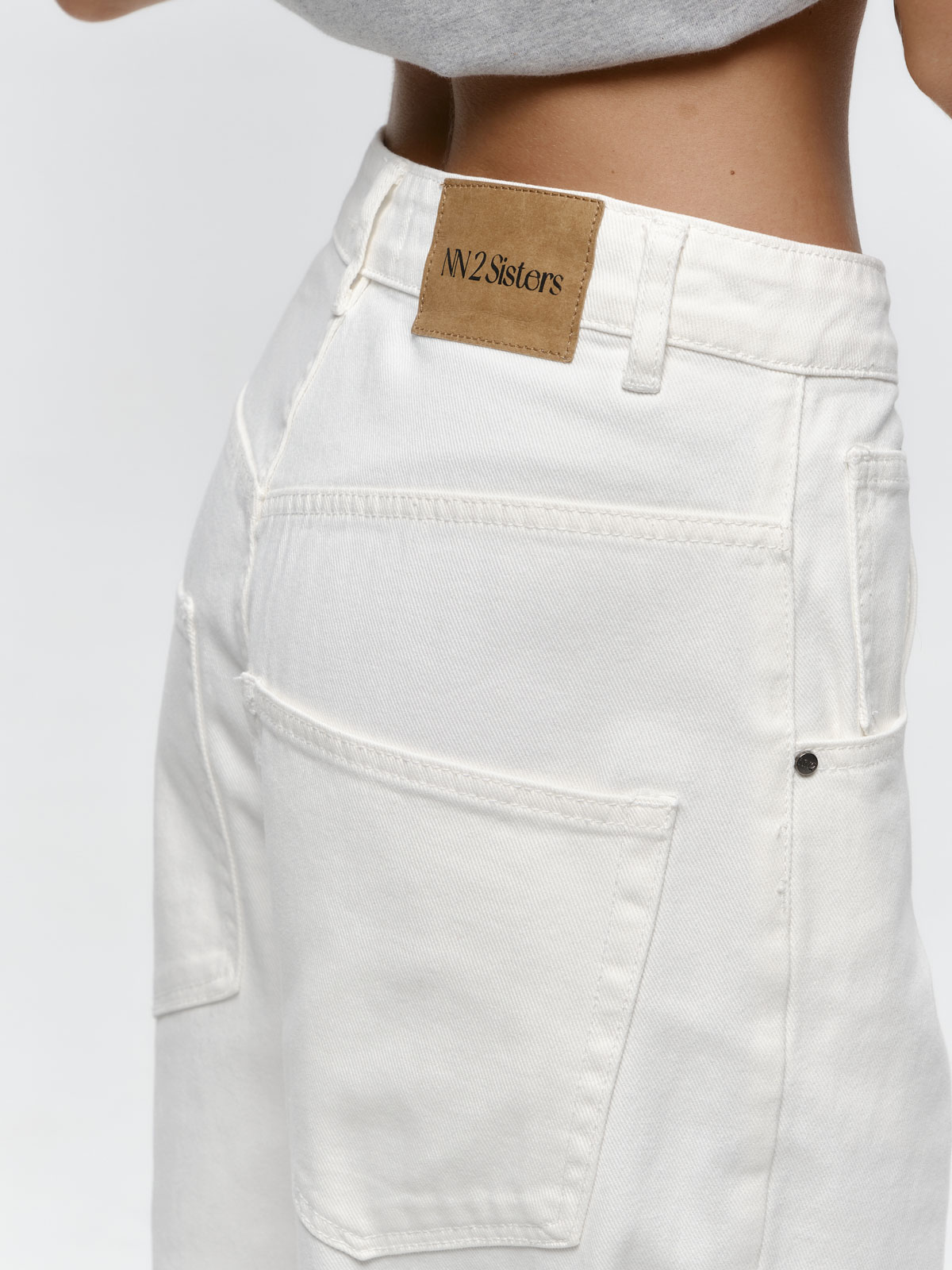 Джинсы LOW SLUNG BAGGY (белый)