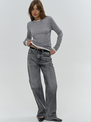 Лонгслив SLIM FIT (серый)