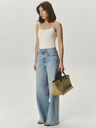 Джинсы WIDE LEG HIGHT RISE (голубой)