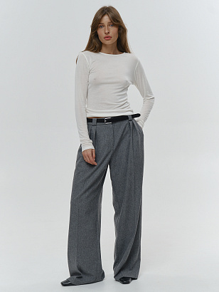 Лонгслив SLIM FIT (белый)