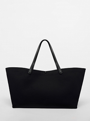 Сумка LARGE TOTE из канвы (черный)
