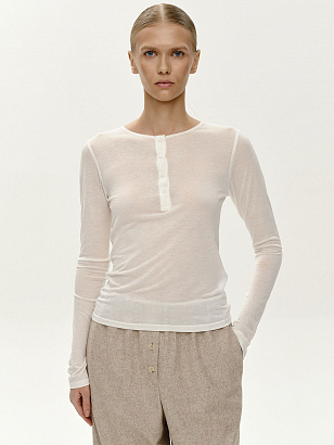 Лонгслив BASE SLIM FIT (белый)