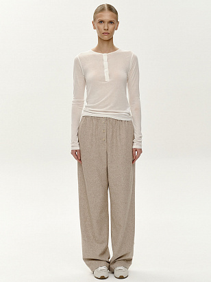 Лонгслив BASE SLIM FIT (белый)