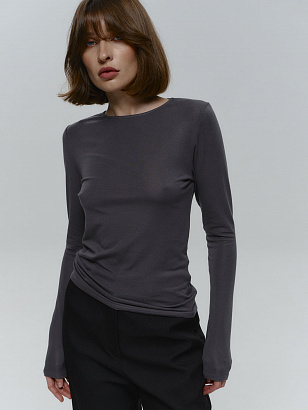 Лонгслив SLIM FIT (графит)