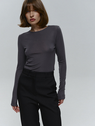 Лонгслив SLIM FIT (графит)